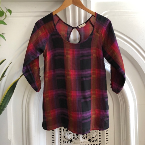 Plaid blouse - Picture 5 of 5
